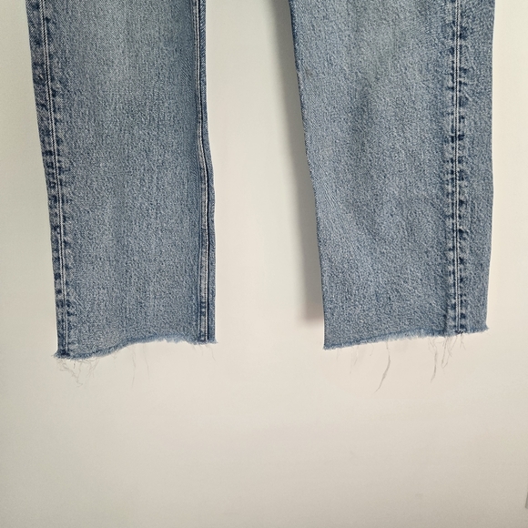 & Other Stories Straight Leg Fray Hem Ankle Jeans - Picture 2 of 7